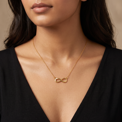 Gold Plated Necklace & Bracelet Combo Set of 6 – Heart, Infinity, Solitaire, Lariat & Beaded |Jewelry