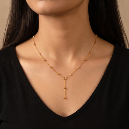 Gold Plated Necklace & Bracelet Combo Set of 6 – Heart, Infinity, Solitaire, Lariat & Beaded |Jewelry