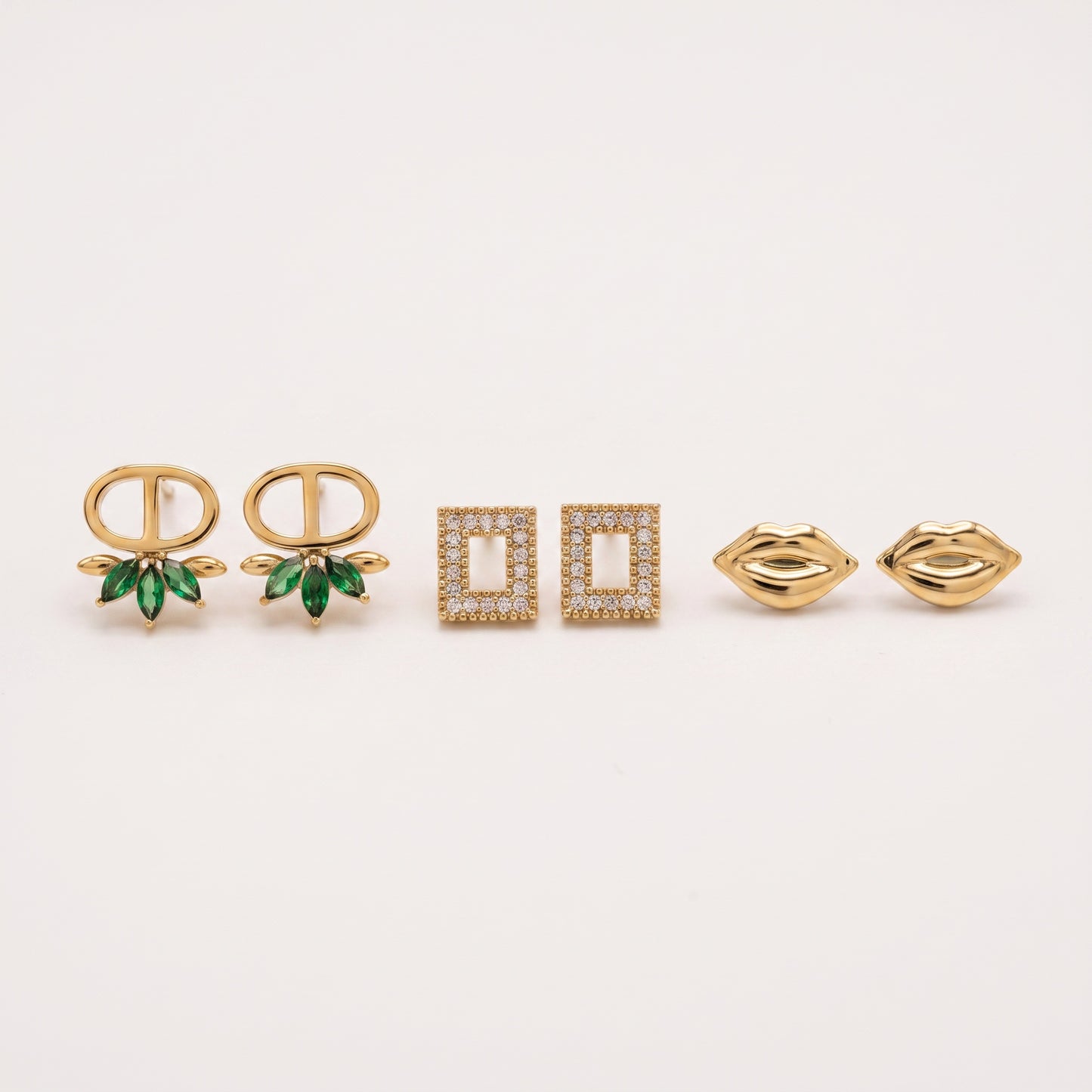 Trio Stud Earring Set