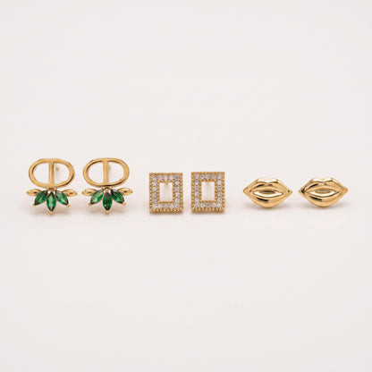 Trio Stud Earring Set